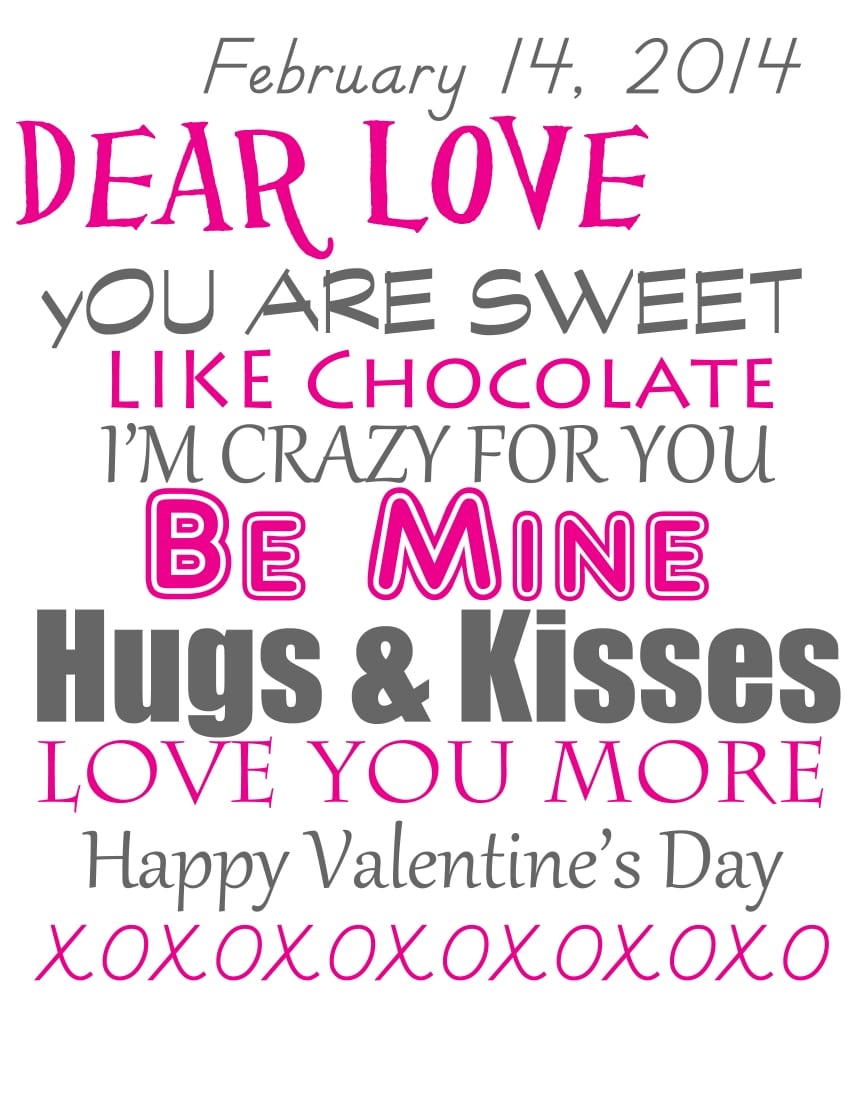 Love Letter Valentine s Day Printable