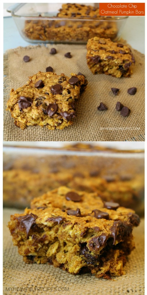 Chocolate Chip Oatmeal Pumpkin Bars 2