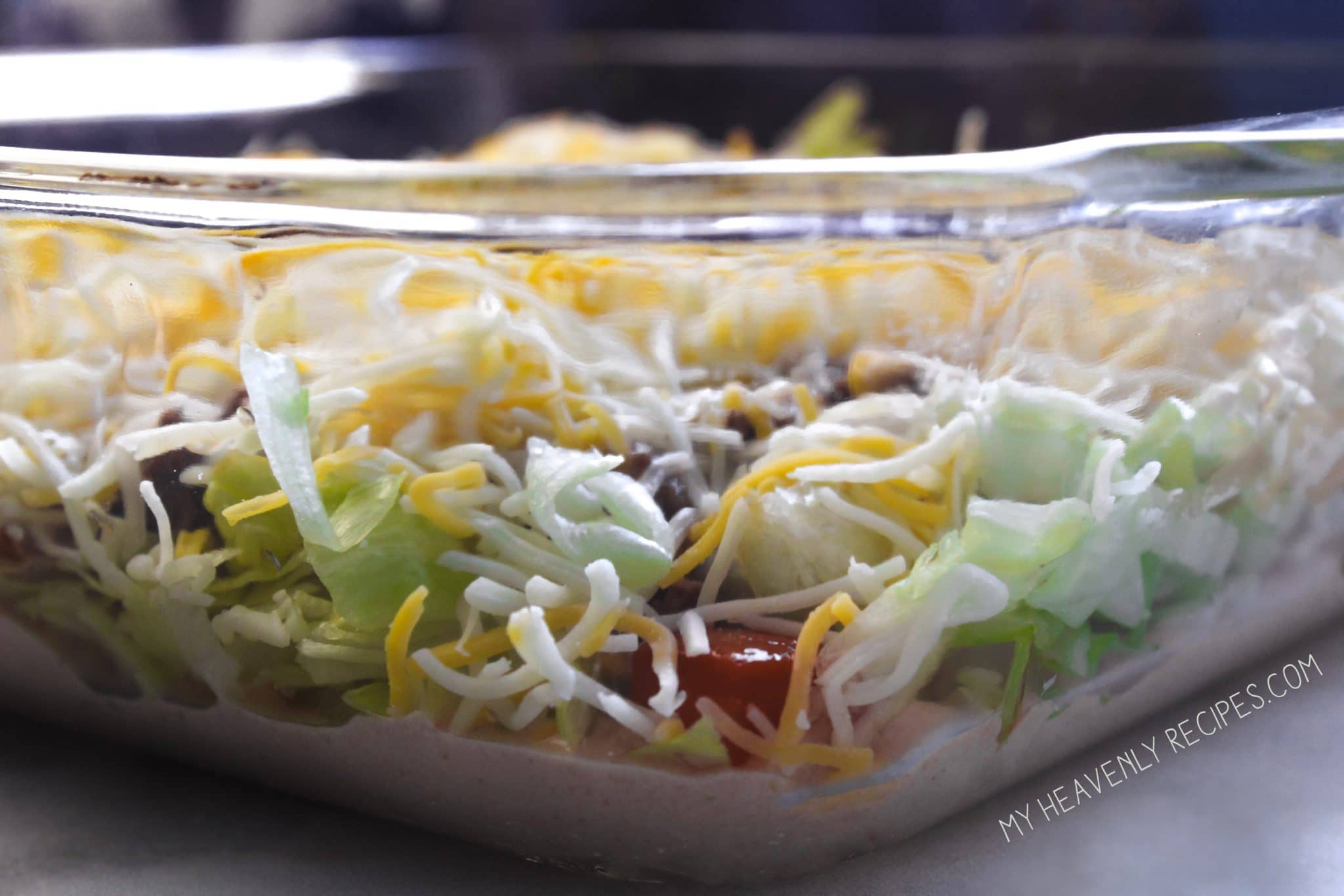 Taco Salad Dip + Video My Heavenly Recipes