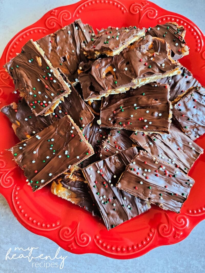 Pretzel Christmas Crack Recipe My Heavenly Recipes