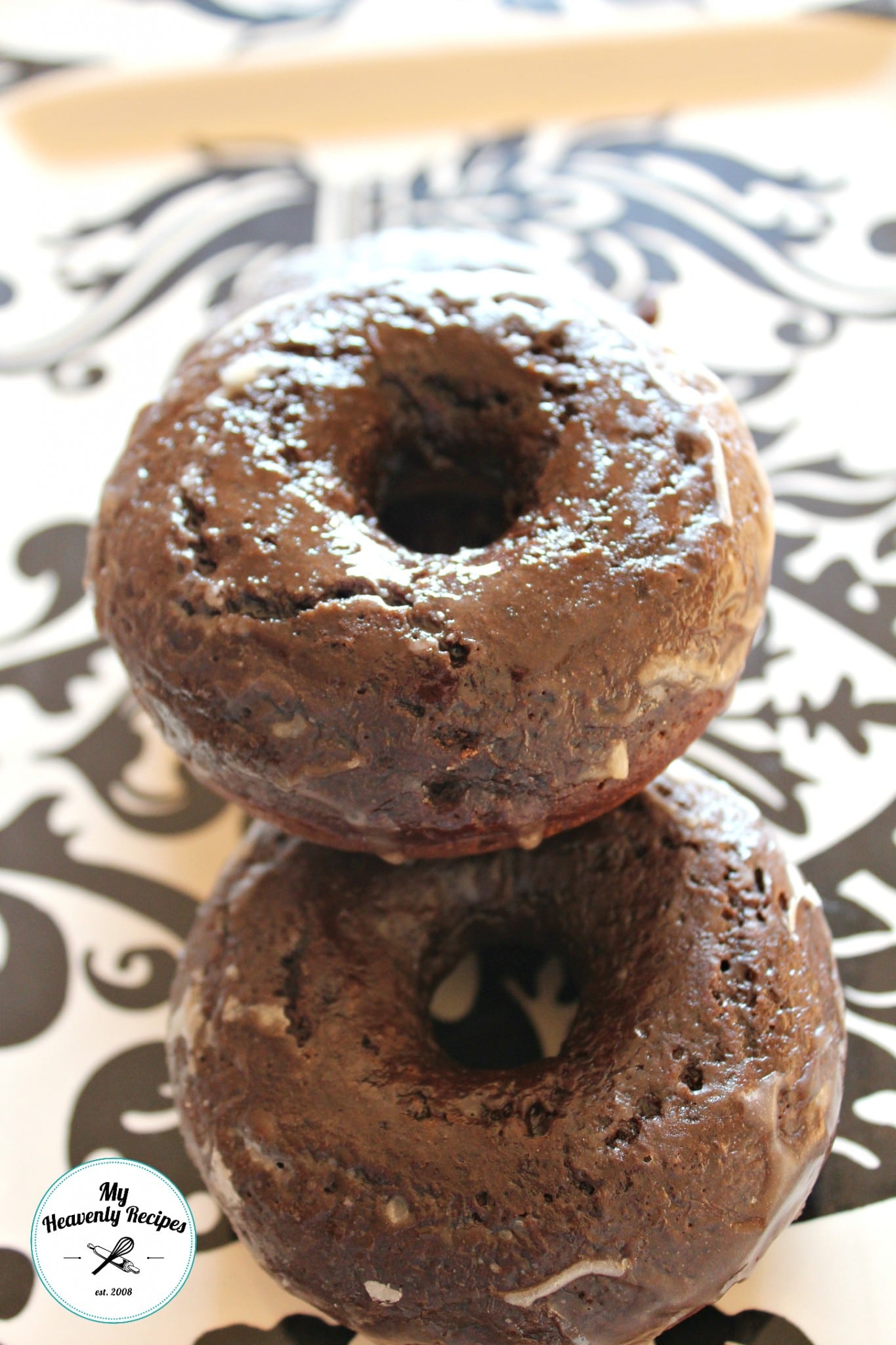 Homemade & Baked Chocolate Donuts