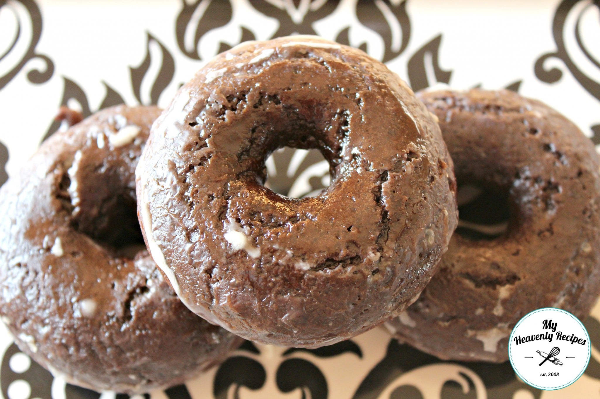 Homemade Baked Chocolate Donuts