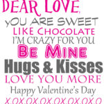 Valentine's Day printable love letter
