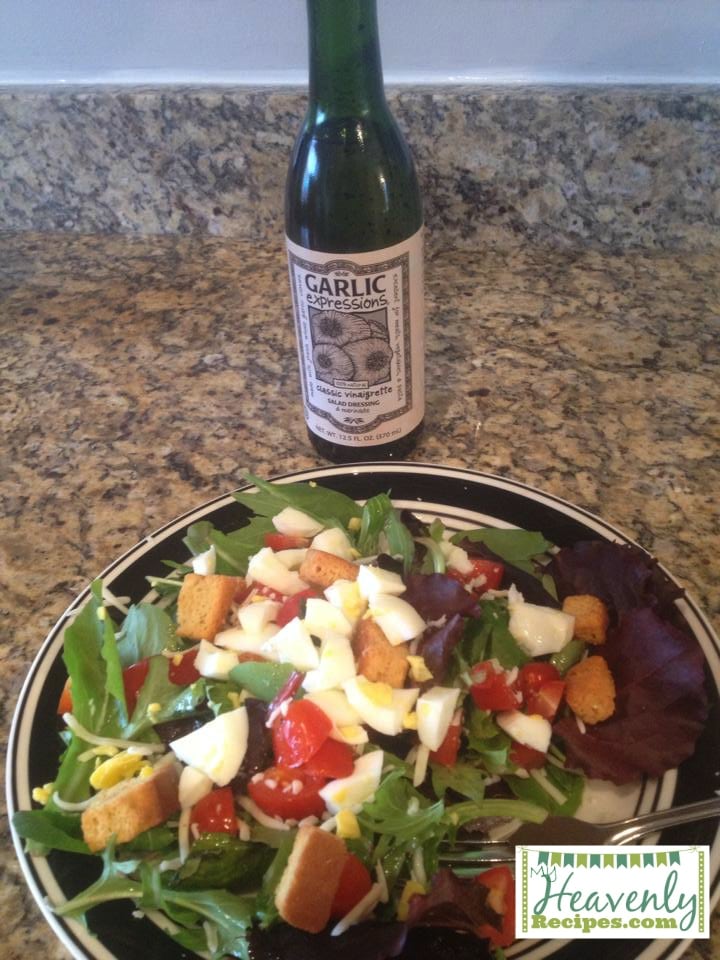 Salad with Garlic Expressions Dressing