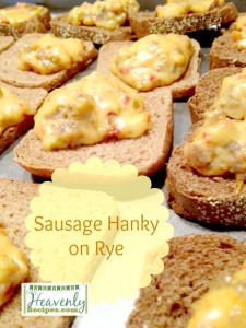 Sausage Hanky Panky Recipe (via MyHeavenlyRecipes.com) - The name of this recipe is funny...but it will get rave reviews from your family and guests when they want something amazing to nosh on!