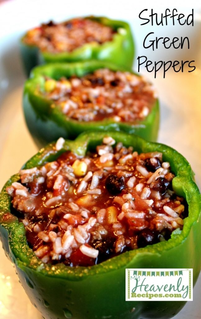 Stuffed Green Peppers Recipe + Video My Heavenly Recipes