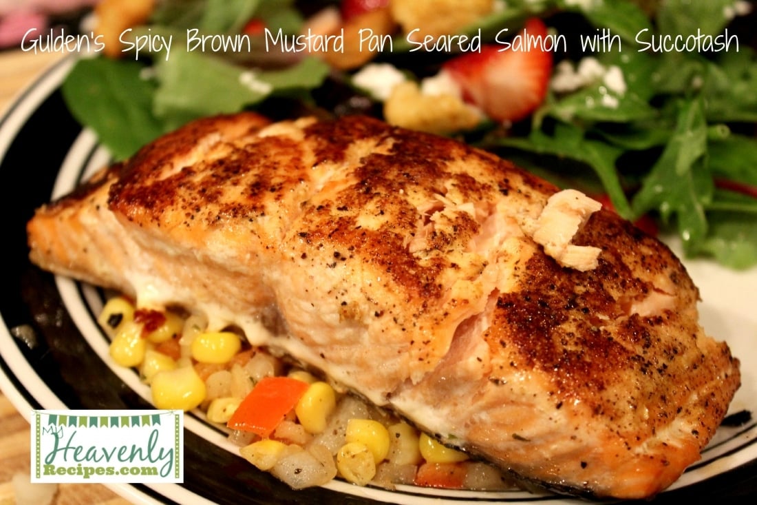 Mustard Glazed Salmon with Succotash