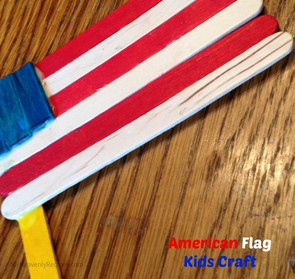 American Flag Popsicle Stick Craft My Heavenly Recipes