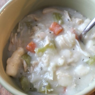 homemade chicken and dumplings from scratch