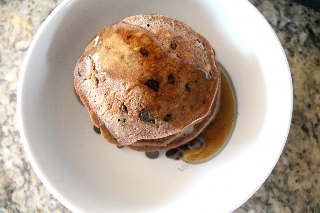 homemade chocolate chip pancakes