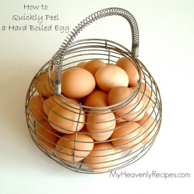 titled image: How to Peel Hard Boiled Eggs Quickly