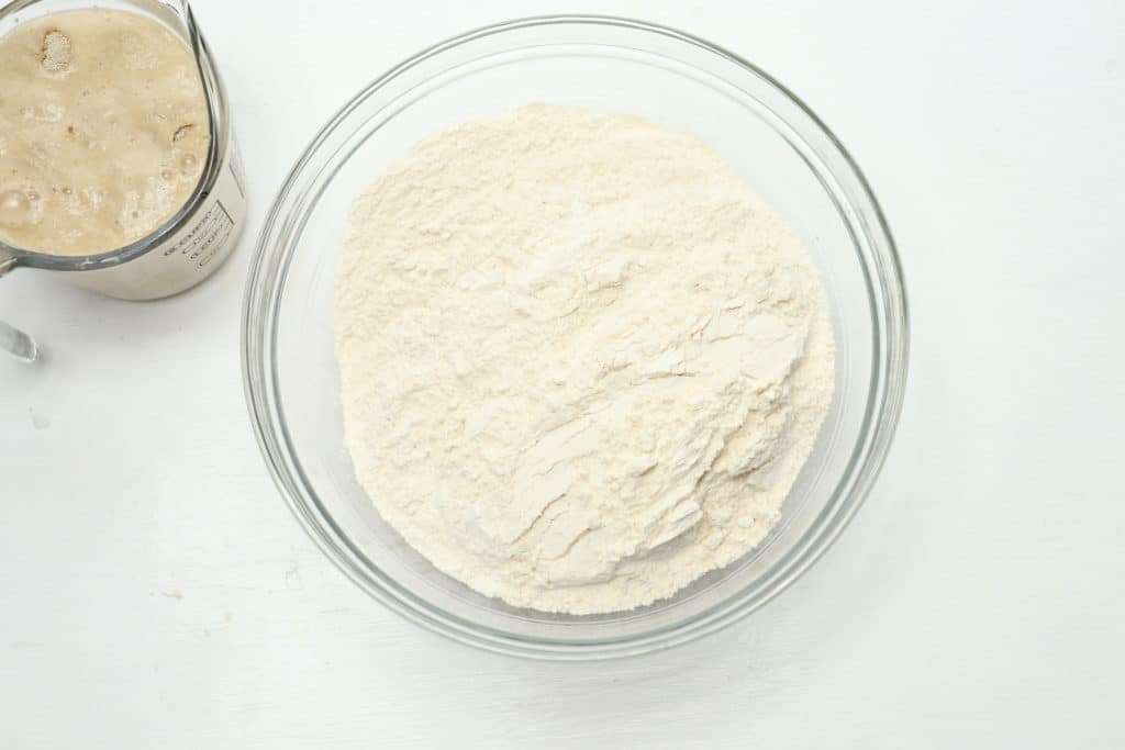 flour in a bowl