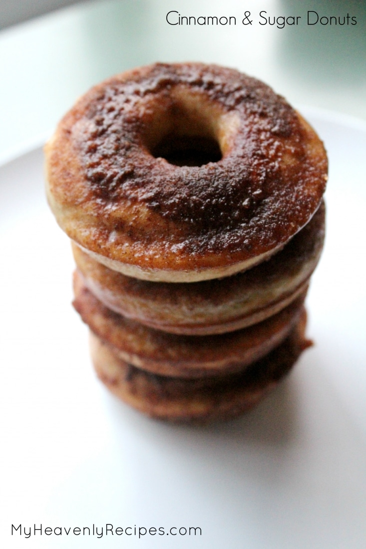 baked cinnamon sugar donuts