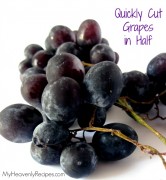 How to Cut Grapes in Half
