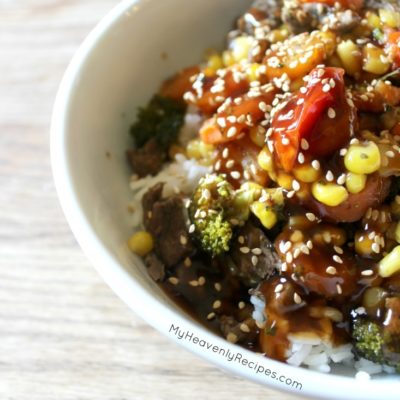 Veggie Stir Fry is a great way to get those vegetables into the entire family. Make this Veggie Stir Fry recipe tonight!