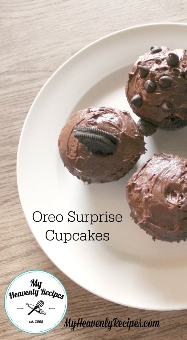 Oreo Surprise Chocolate Cupcake