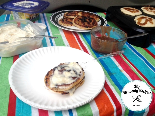 Cinnamon Roll Pancakes Recipe Perfect for Camp