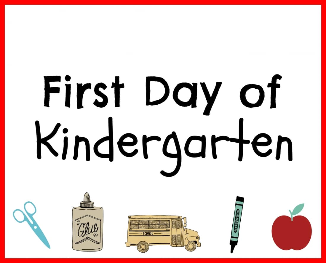 First Day Back to School Printables