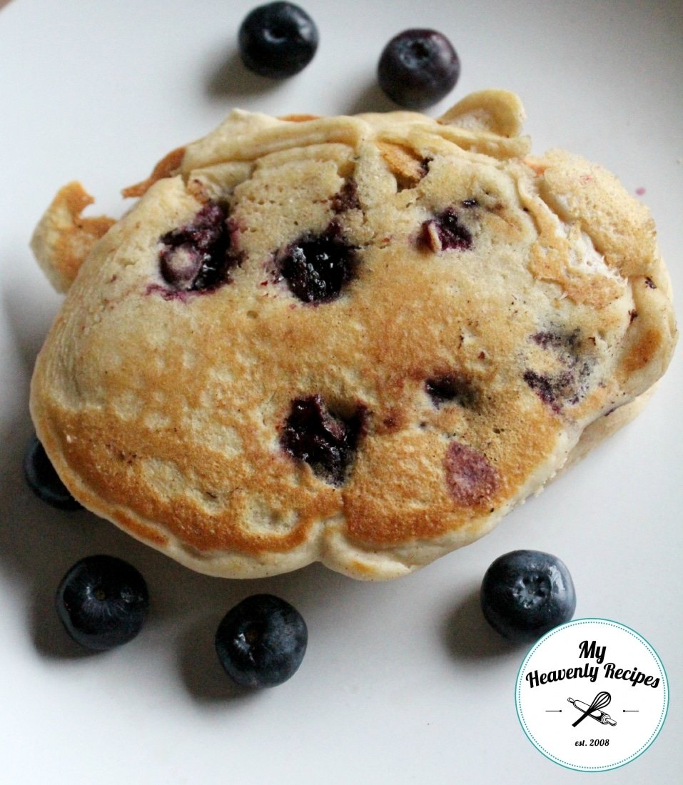 Blueberry Pancakes are a must try pancake recipe. They are sweet and colorful way to start your morning.