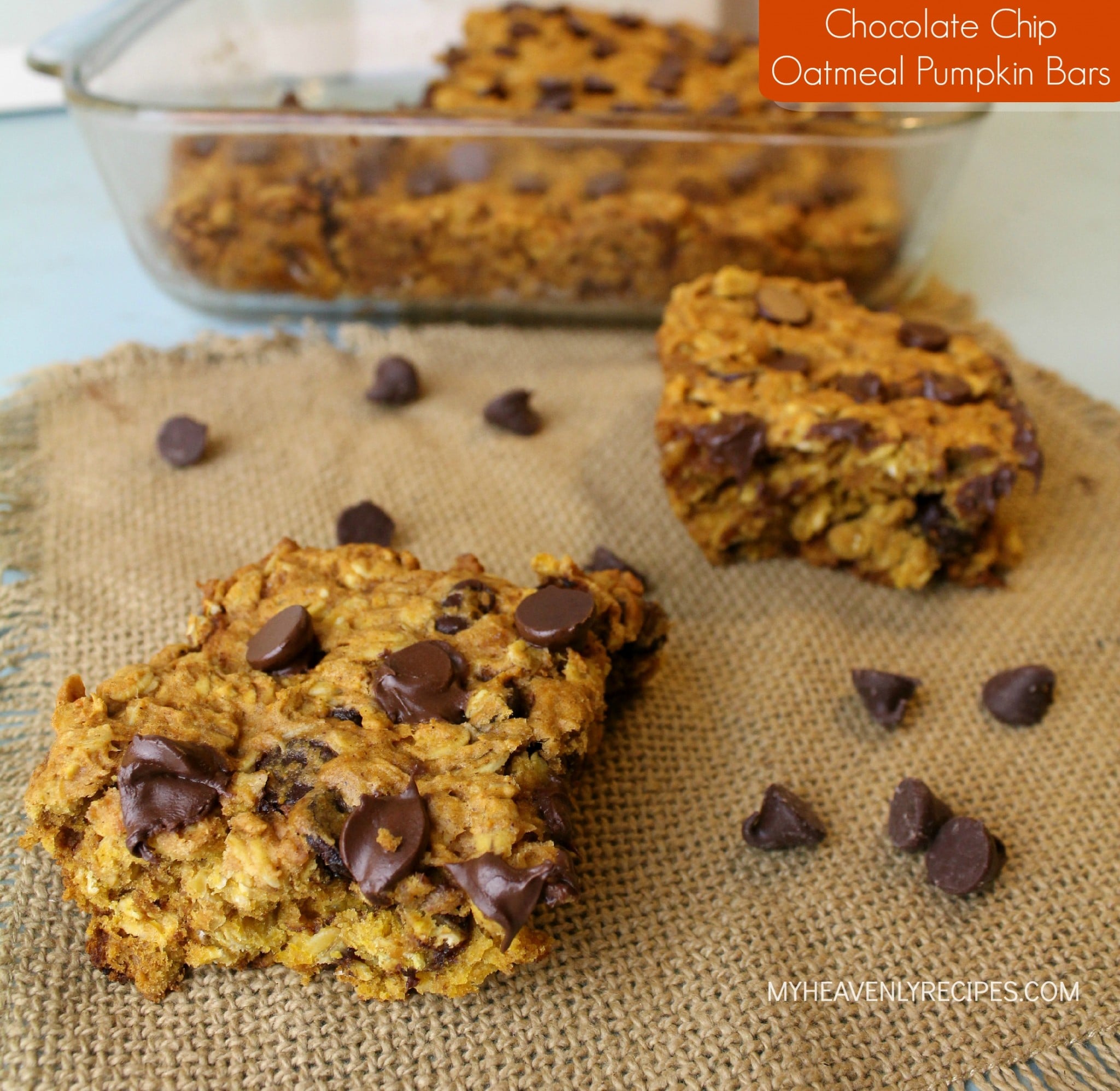 Chocolate Chip Oatmeal Pumpkin Bars