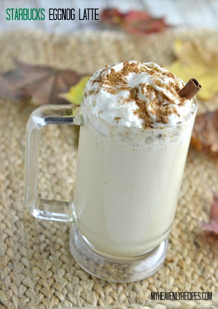 Starbucks Eggnog Latte - My Heavenly Recipes