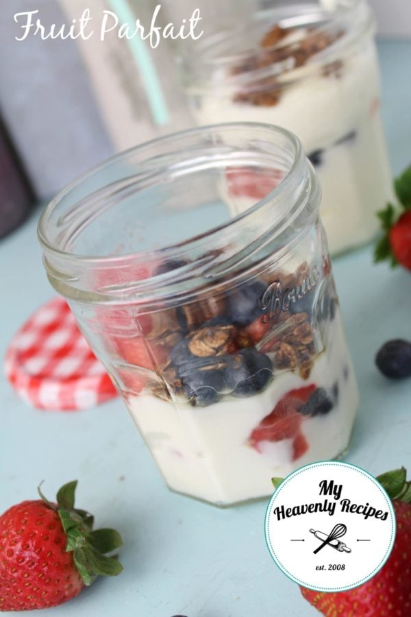 Fruit Parfait with Yogurt and Granola My Heavenly Recipes