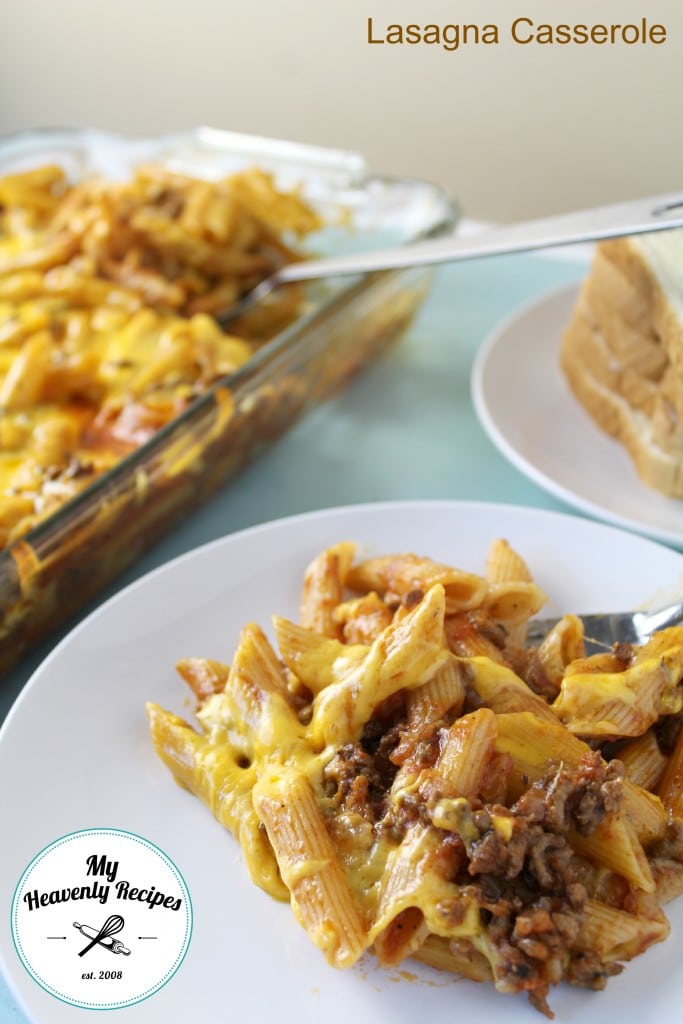 a plate of lasagna casserole known as Johnny Marzetti