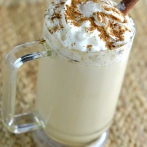 homemade version of Starbucks eggnog latte