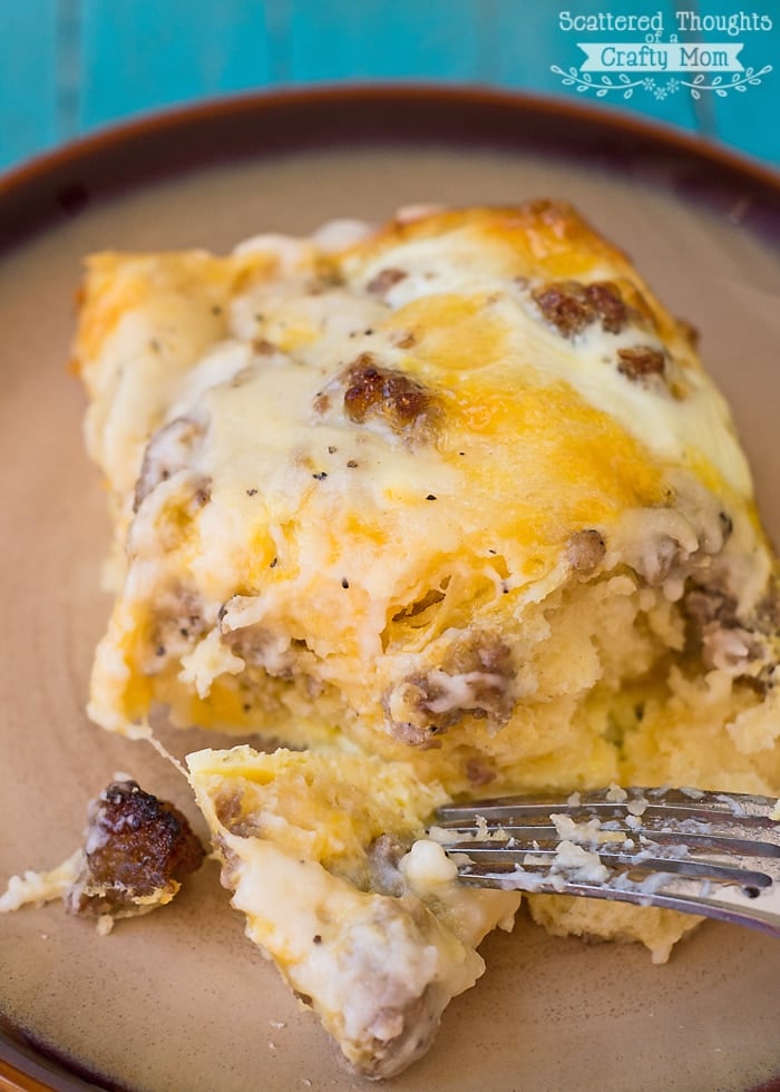 Sausage and Gravy Breakfast Casserole