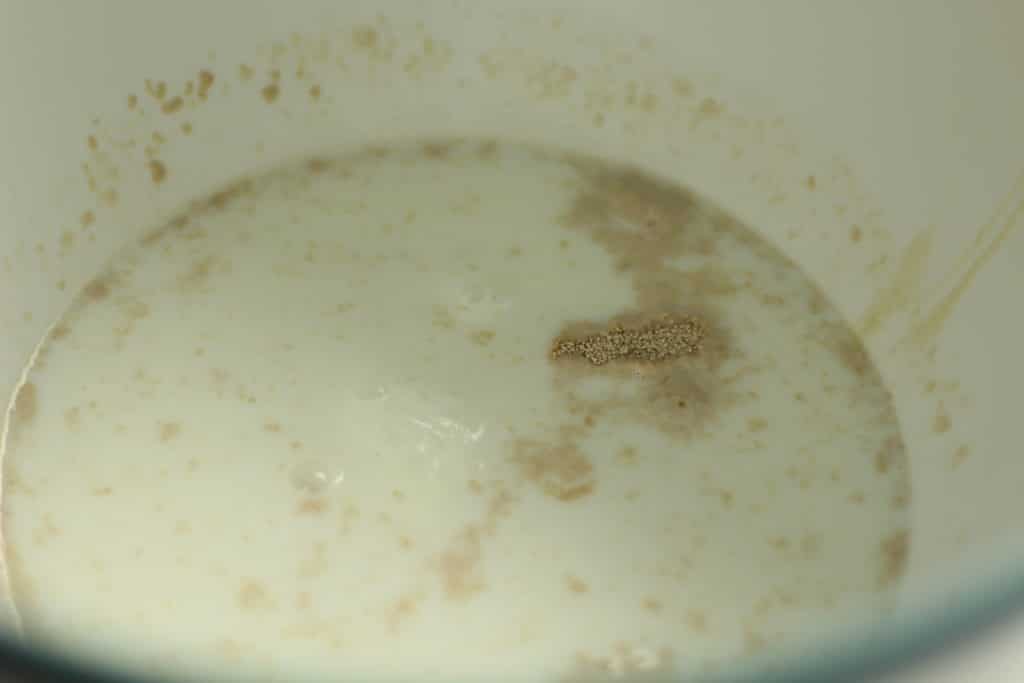 milk in large sauce pan