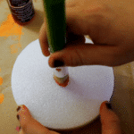 Styrofoam Circle Peppermint Decorations