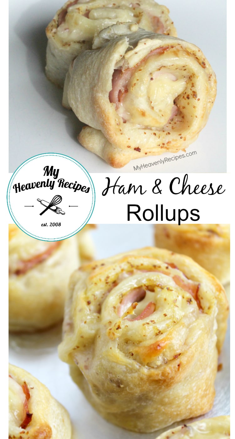 Ham and Cheese Rollups photo collage