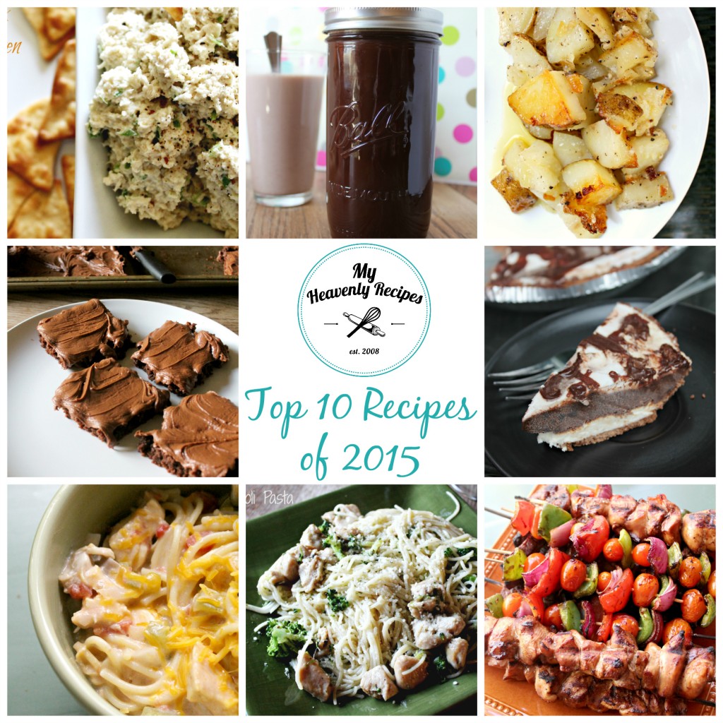 Top 10 Recipes of 2015 (photo collage)