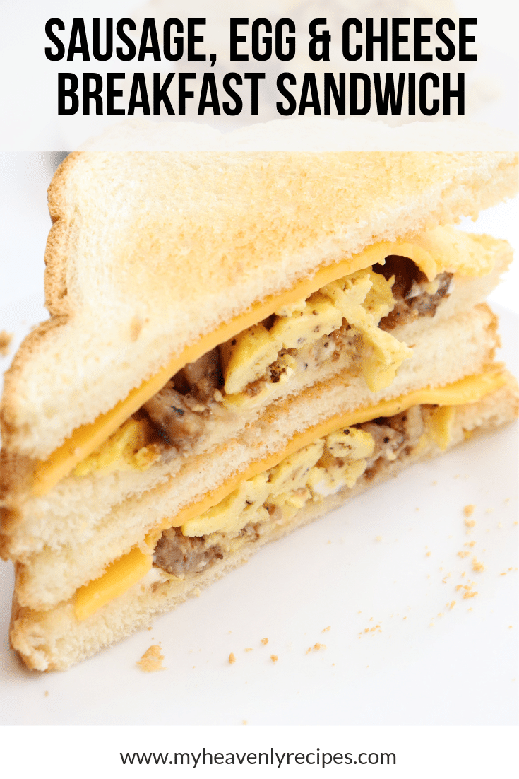 Toasted Breakfast Sausage Sandwich Recipe - My Heavenly Recipes