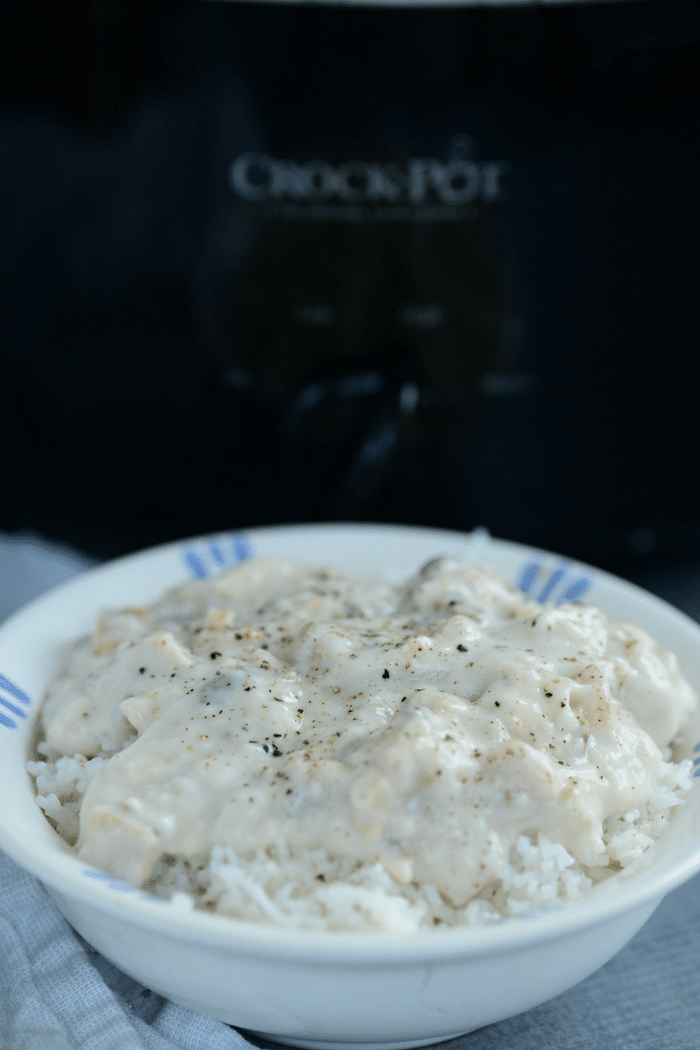 Crock Pot Chicken Over Rice {My Families Fav Recipe!} + Recipe Video