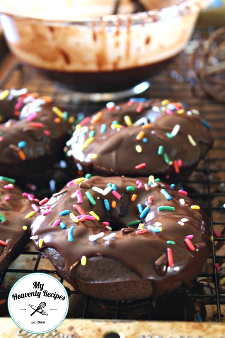 Chocolate Frosted Baked Donut Recipe + Video My Heavenly Recipes