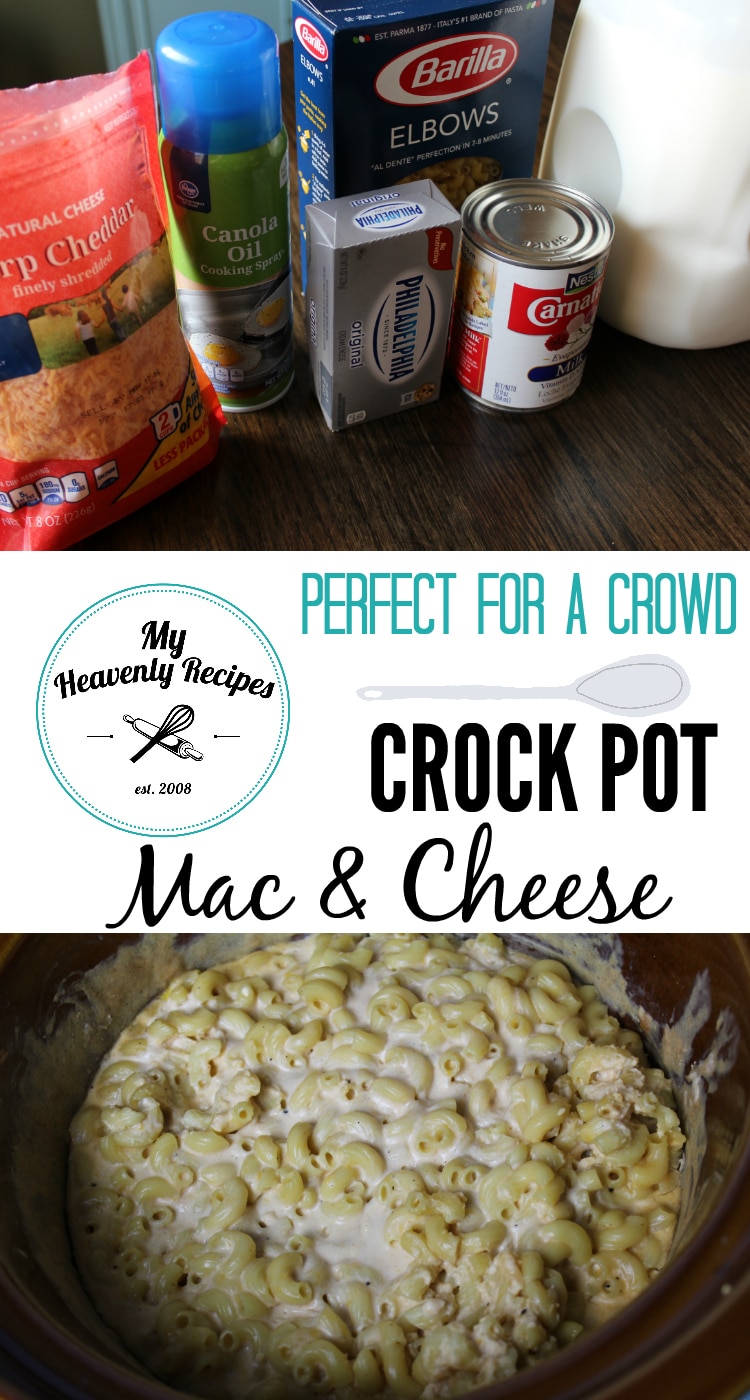 crock pot mac and cheese photo collage