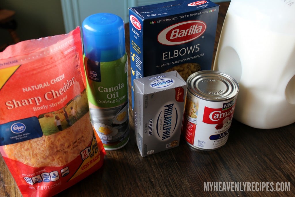 Crock Pot Mac and Cheese Ingredients