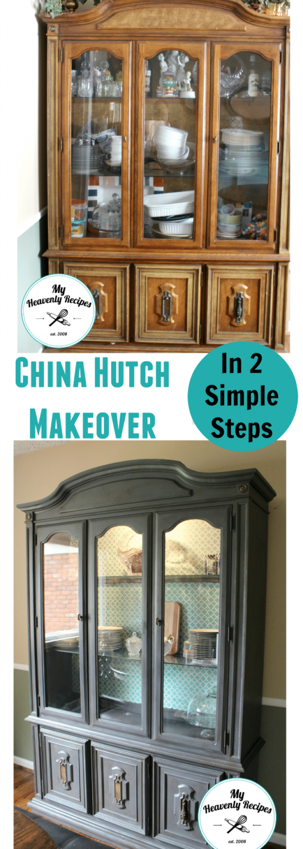 Dining Room China Hutch Makeover My Heavenly Recipes