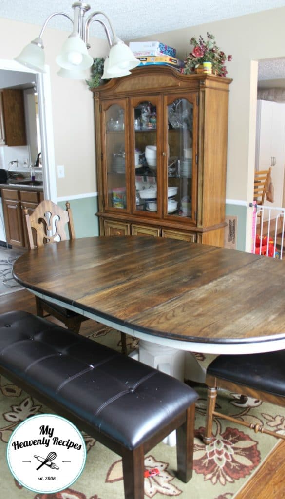 Dining Room Table Makeover Final