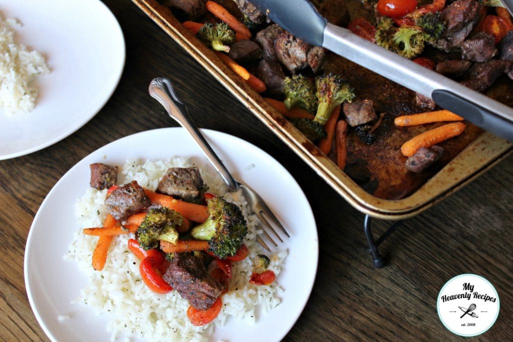 One Pan Steak Stir Fry Plated