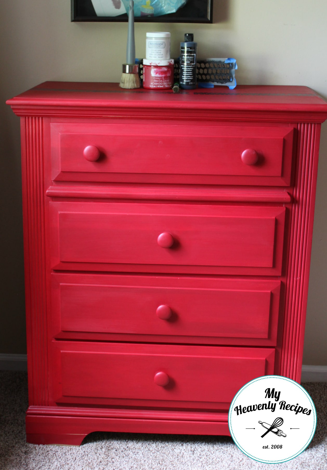 Boys Race Car Bedroom Dresser Makeover My Heavenly Recipes