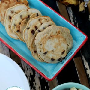 These Healthy Chocolate Chip Pancakes will be your families new favorite pancake recipe.