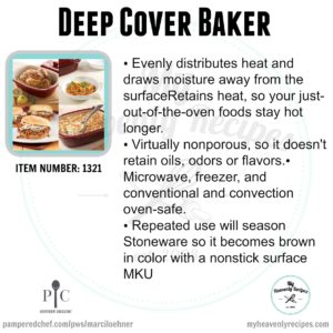 Pampered Chef Deep Cover Baker