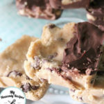 Chocolate Covered No Bake Cookie Dough Bars