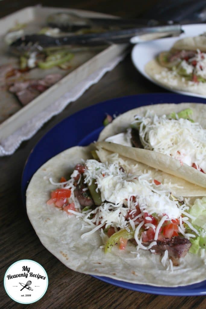 Steak Fajitas Plated