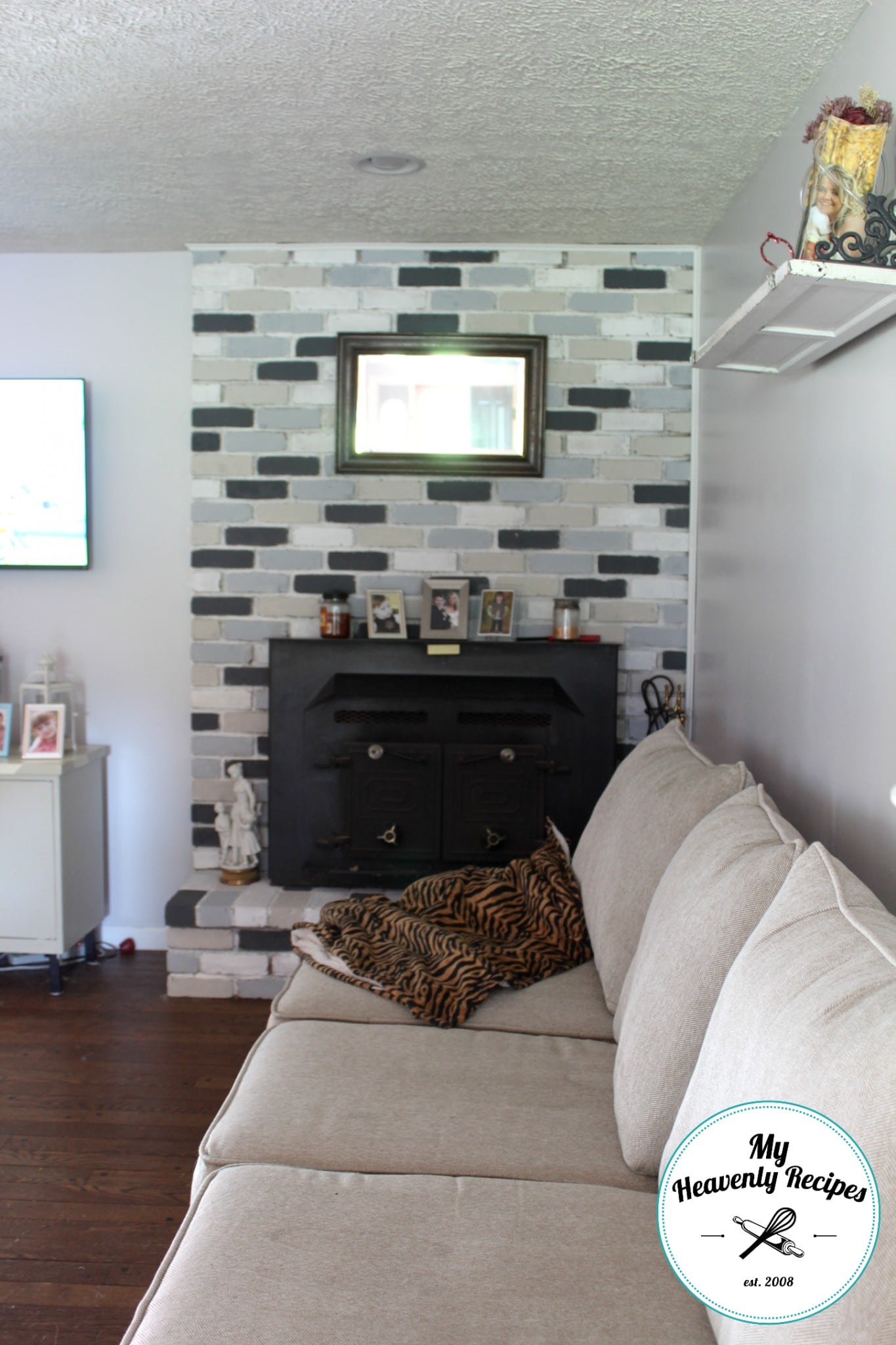 Chalk Paint Fireplace Makeover My Heavenly Recipes