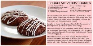Chocolate Zebra Cookies