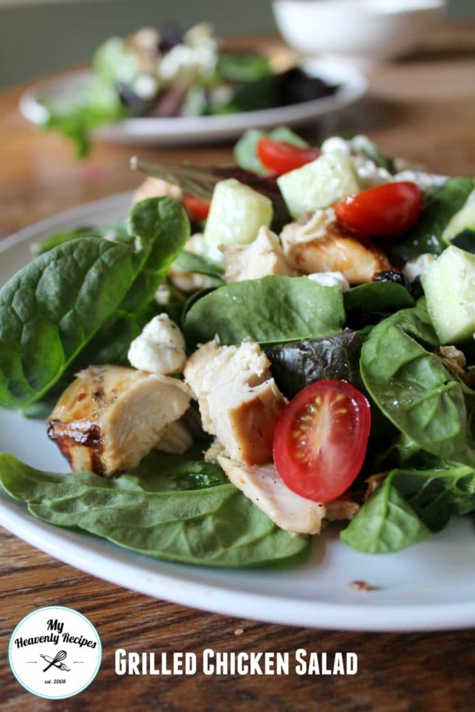 Whether you enjoy this grilled chicken salad for lunch or dinner it's a quick and easy recipe to put on your table!