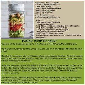 Italian Chopped Salad and Vinergarette